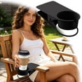 thumbnail image 2 of Nilnehc Clip-On Cup Holder,Portable Drink Holder with Clamp,Table Side Organizer for Desk Chair Beach Pool,7.8in(B), 2 of 5