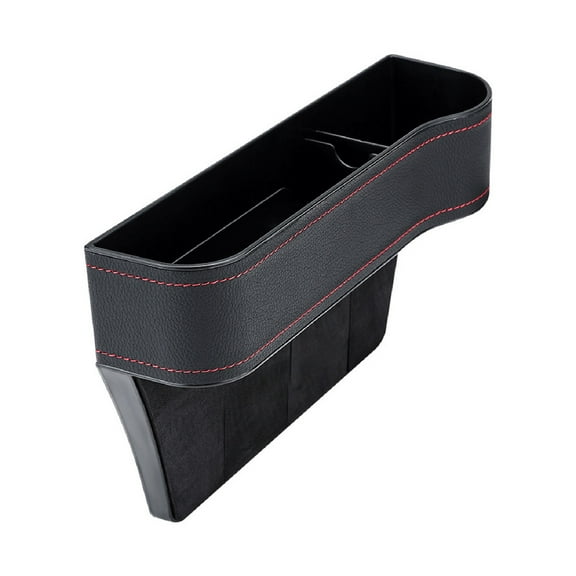 TIIFSWHS Car Seat Gap Filler Organizer, 2PCS Multifunctional Car Seat Storage Box with Cup Holders, Auto Console Side Car Front Seat Organizer