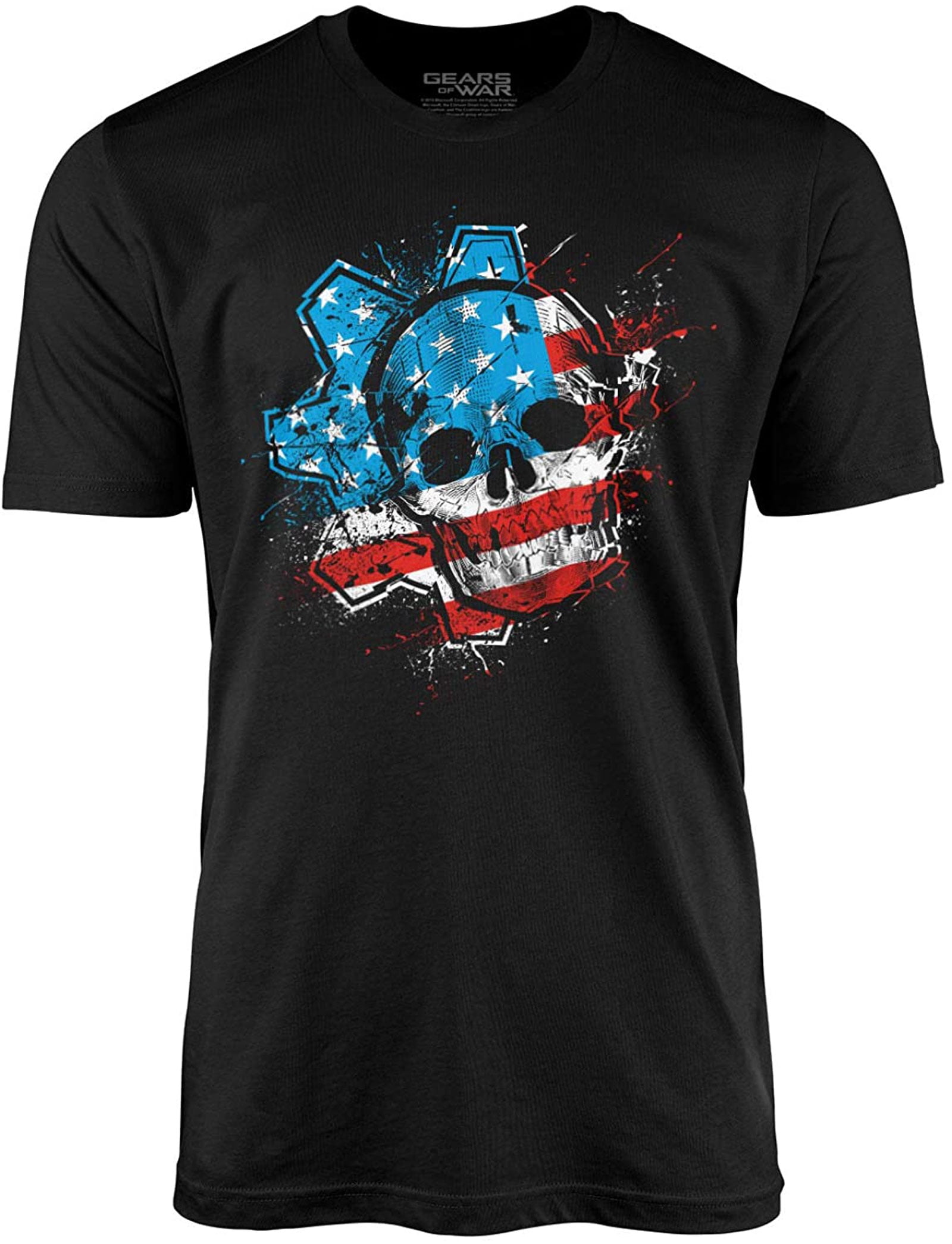 Og hold slutpunkt tricky Gears Of War American Flag Omen Adult T-Shirt - Walmart.com