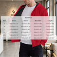 thumbnail image 4 of Mens Sweatshirt Nelozsy Men's Solid Color Half-Zip Hooded Casual Long Sleeve Sweatshirt Red XL, 4 of 6