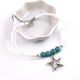 thumbnail image 5 of Tobillera con cuentas de estrella turquesa para niñas, estilo tobillera de playa, joyería, tobillera ajustable, 5 of 8