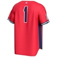 thumbnail image 3 of Youth GameDay Greats #1 Red Arizona Wildcats Lightweight Baseball Fashion Jersey, 3 of 4