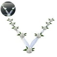 thumbnail image 2 of Heldig 222155-3 Wedding Car Decoration Flowers Garlands, Artificial Flower White, 1.6 Mt, 2 of 8