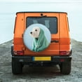 thumbnail image 2 of Daiia Dog Wrapped in Towel Tire Covers , Travel Trailer Camper Truck SUV Motorhome Waterproof Wheel Cover, Sun Rain Snow Protector-15 inch, 2 of 9