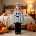thumbnail image 6 of Gunia Kids Ghost Hooded Cape For Boys Girls 2 Piece Halloween Costumes Cosplay Cloak Cute Party Dress Up Outfits Poncho, 6 of 9