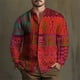 thumbnail image 2 of Camisa étnica vintage tribal africana para hombre, camisa informal de moda formal para hombre, ropa de lujo para hombre, blusas sueltas de alta calidad, prendas de vestir, 2 of 5