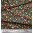 thumbnail image 3 of Soimoi Cotton Cambric Fabric Leaves & Floral Artistic Print Sewing Fabric Yard 42 Inch Wide, 3 of 3