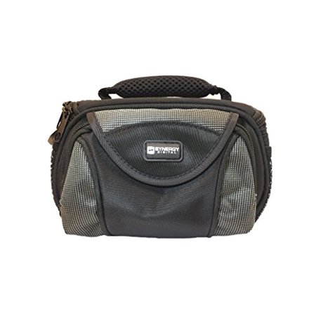 Panasonic V10 Panasonic HC-V10 Camcorder Case Camcorder and Digital Camera Case - Carry Handle & Adjustable Shoulder Strap - Black / Grey - Replacement by Synergy ()