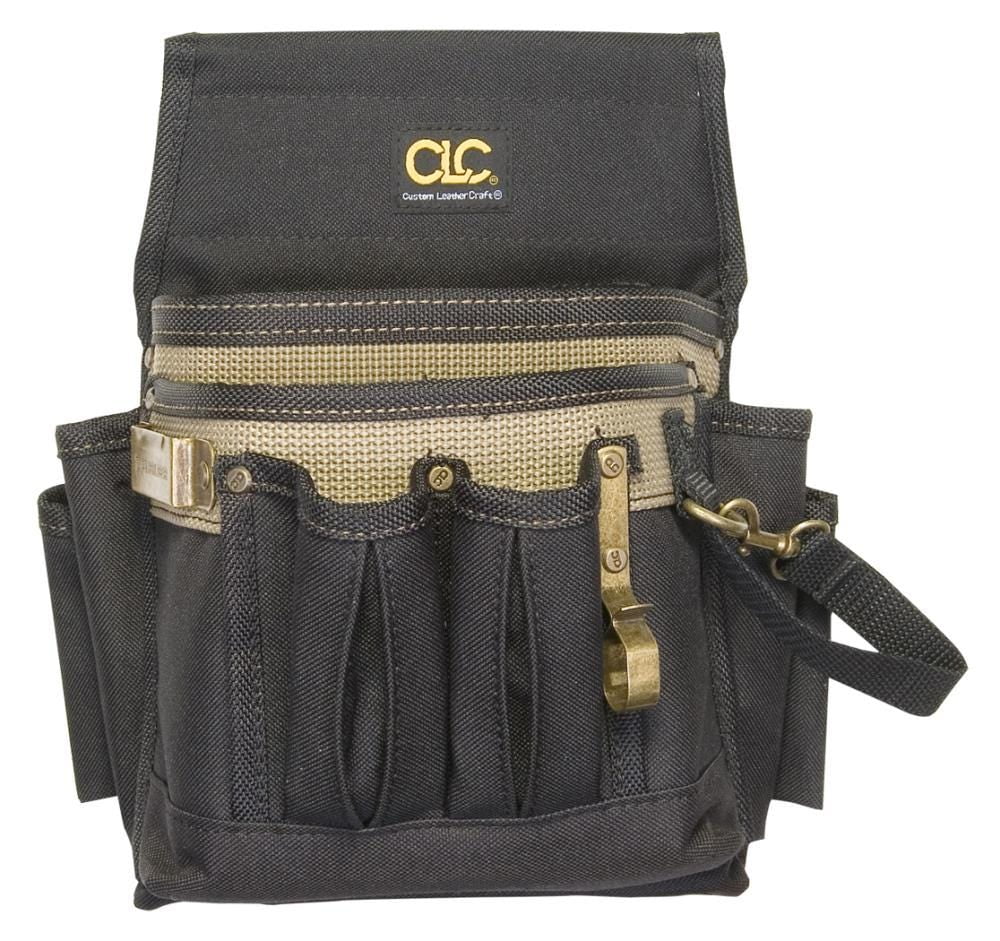 CLC 1505 Tool Pouch, Polyester Fabric and Ballistic Binding, 10 Pockets