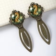thumbnail image 3 of Sea horse Copper-Colored Lace Bookmarks: Stainless Steel Book Markers Set for Readers and Book Lovers, 3 of 5