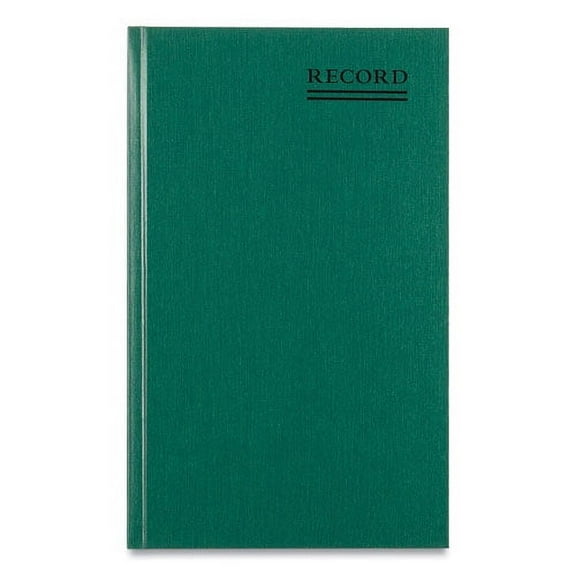 Emerald Series Account Book, Green Cover, 12.25 X 7.25 Sheets, 500 Sheets/book | Bundle of 2 Each
