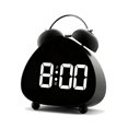 thumbnail image 1 of Cateissary Pequeño reloj digital con pilas atractivo reloj despertador de doble campana visibilidad clara toda la noche Decoración del hogar HL-8898 negro, 1 of 6