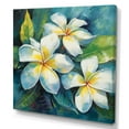 thumbnail image 2 of Designart "Magical Symphony Of White Plumeria I" Plumeria Wall Art Living Room, 2 of 7