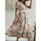 thumbnail image 2 of Vestido Con Cuello En V Con Estampado Floral, Elegante Vestido De Manga Corta Para Primavera Y Verano, Ropa De Mujer, 2 of 4
