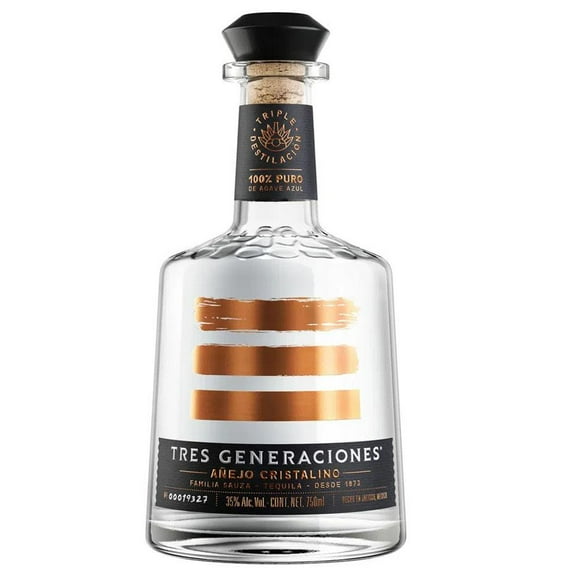 Pack de 2 Tequila Sauza 3 Generaciones Cristalino 750 ml