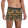thumbnail image 5 of Men's Boxer Briefs, Dinosaur camouflage print Soft Comfy Mens Underwear Boxer Briefs Breathable With Widen Waist, 5 of 7