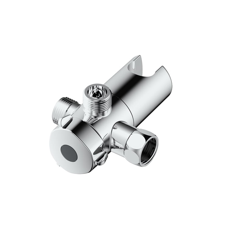 Mainstays 3-Way Shower Diverter, Chrome T Adapter photo 7