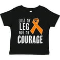 thumbnail image 3 of Inktastic Lost my Leg Not my Courage Limb Loss Awareness Orange Ribbon Boys or Girls Toddler T-Shirt, 3 of 5