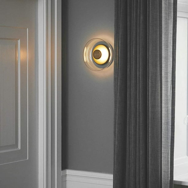 Lampe design verre transparent style moderne