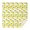 Yellow Lemon Fruit-1, variant on Yellow Lemon Slices Green Pattern Square Tablecloth,Waterproof Square Table Cover,Wipeable Spillproof Washable Table Cover for Home Kitchen Party Decor 42"X42"(107x107cm)