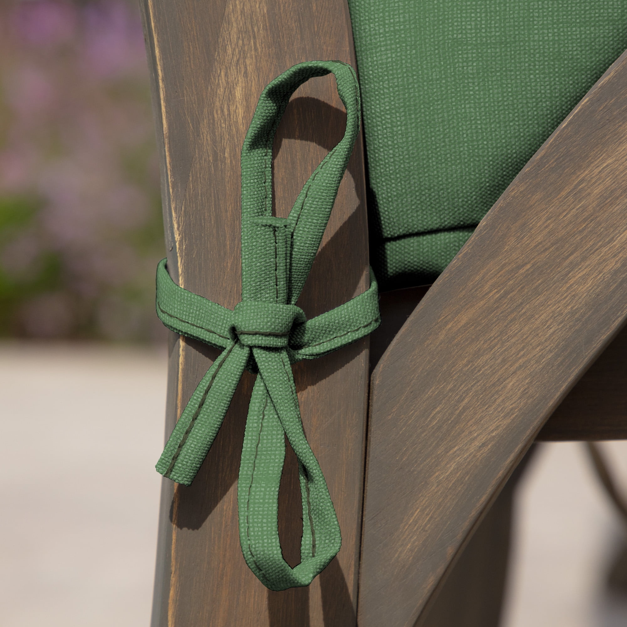 ARDEN Outdoor Dining Chair Cushion, 21 x 21, Water Repellent, Fade Resistant 21 x 21, Moss Green Leala