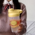 thumbnail image 6 of JilgTeok 2 Packs Protein Powder Water Bottle Shaker Bottle Protein Shakes Cup with Scale Plastic Cup Handheld Bottle for Fitness Sports 500ml, 6 of 7
