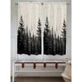 thumbnail image 6 of Living Room Curtains 72 Inches length, Mist Forest Window Treatment Curtain Drapes, Beige Farmhouse Vintage Nature Scenery Light Filtering Drapes for Bedroom Laundry Room, 52"x72", 2 Panels, 6 of 7