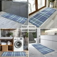 thumbnail image 2 of Blue White and Yellow Checkered Pattern Kitchen Rug Mat,Kitchen Runner Rugs Non Skid Washable,Decorative Kitchen Floor Mats for Kitchen,Sink,Laundry,17"X47", 2 of 5