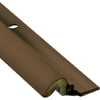 Simply Conserve Premium Screw-On Set Door Weatherstripping with Aluminum Carrier and Foam Gasket in Brown KC600-B , Door Draft Stopper for Sides and Top , Foam Weather Stripping Door Seal Brown Brown, 84"