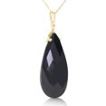 thumbnail image 2 of Galaxy Gold 14K Yellow Gold Natural Black Onyx Briolette Necklace - Strength & Brilliance - 16" to 24" - Fine Jewelry for Women, 2 of 3