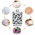 thumbnail image 6 of Yayeee 2 Pack Qtip Holder Bathroom Cotton Swab Canister with Lid Clear Dispenser Set, Cow Spots, 6 of 6