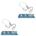 thumbnail image 1 of Cateissary Auriculares de conducción U9 Auriculares impermeables 8H Sonido claro Blanco 2piezas Blanco, 1 of 1