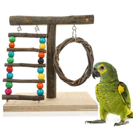 Masteelf Parrot Cage Parrot Stand Bird Perch Stand 20X15X22CM
