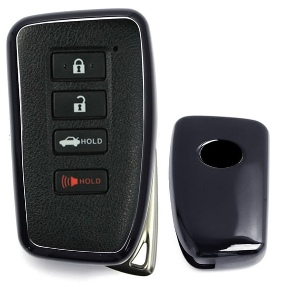 Chrome Finish Black TPU Key Fob Protective Cover Case For Lexus is ES GS RC NX RX LX 200 250 350 Remote Key
