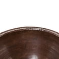 thumbnail image 3 of Premier Copper Products LR17RDB Round Self Rimming Hammered Copper Sink - Oil Rubbed Bronze, 3 of 3
