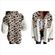 thumbnail image 2 of Chaqueta de Franela Abotonada de para Mujer, con Solapa Afelpada, Larga, Blusa A Cuadros, Otoño Color de Vaca XL, 2 of 6