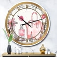 thumbnail image 2 of Designart 'Chic Accents I' Glam wall clock, 2 of 3
