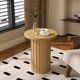 thumbnail image 3 of Mesa auxiliar con pedestal Farmhouse, mesa auxiliar redonda Fsbecl de madera, 3 of 7