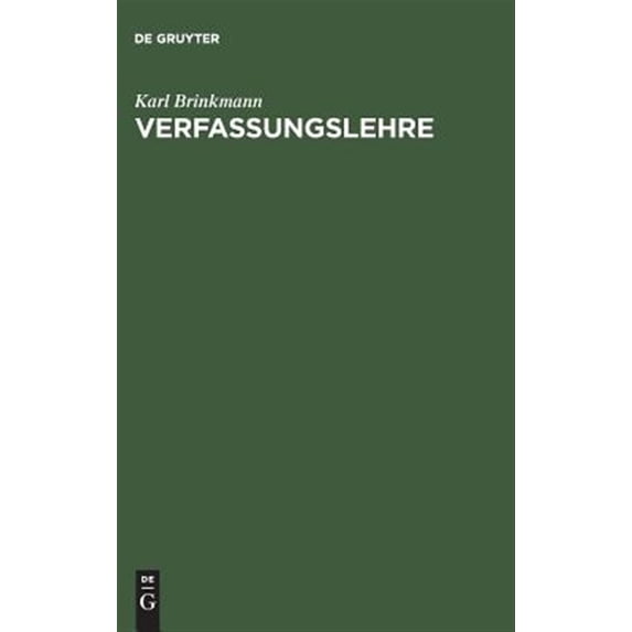 Pre-Owned Verfassungslehre (Hardcover)