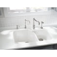 thumbnail image 3 of Rohl 6337-00 33 x 22 in. Allia Fireclay 2 Bowl Undermount Kitchen Sink, White, 3 of 7