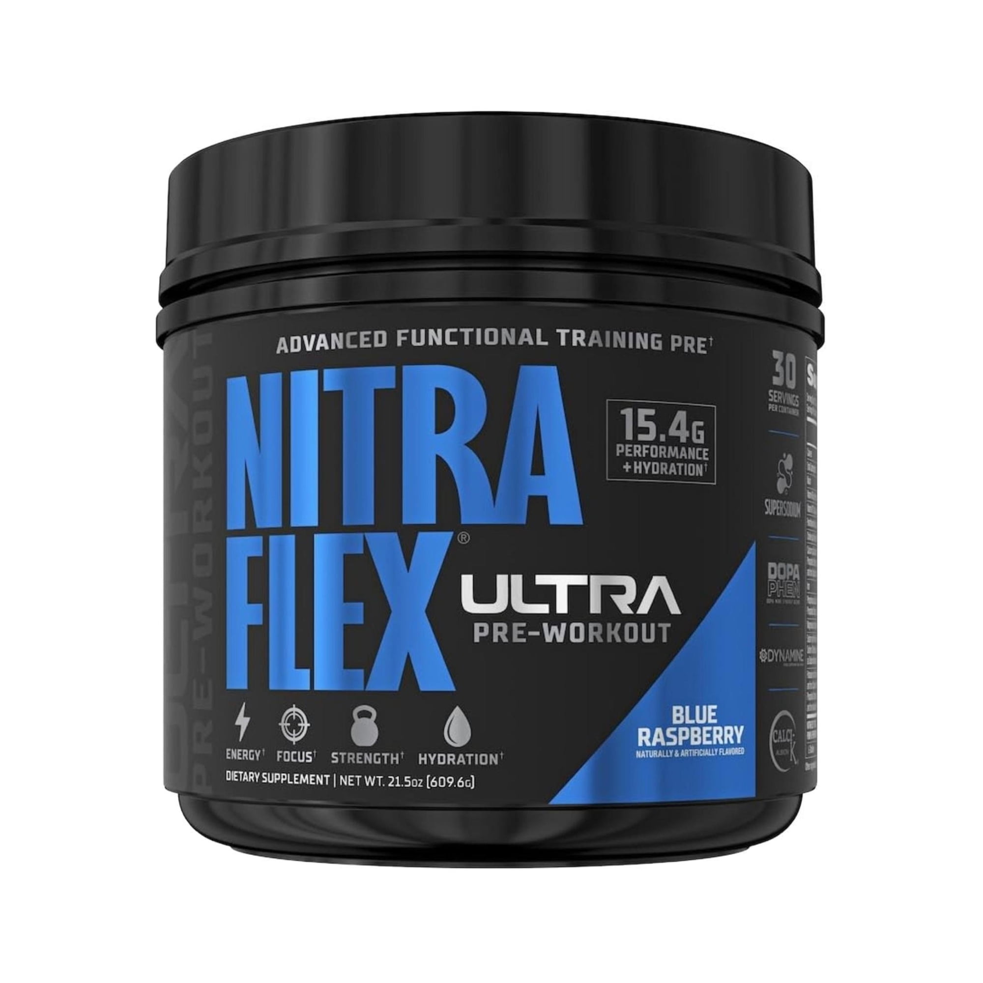 GAT SPORT NITRAFLEX ULTRA, Blue Raspberry, 21.5 oz (30 Servings)