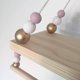 thumbnail image 4 of Estante de almacenamiento de muñecas de doble capa con cuentas de madera de alta gama de estilo nórdico, precio de habitación de niños, decoración de pared suave, 4 of 6