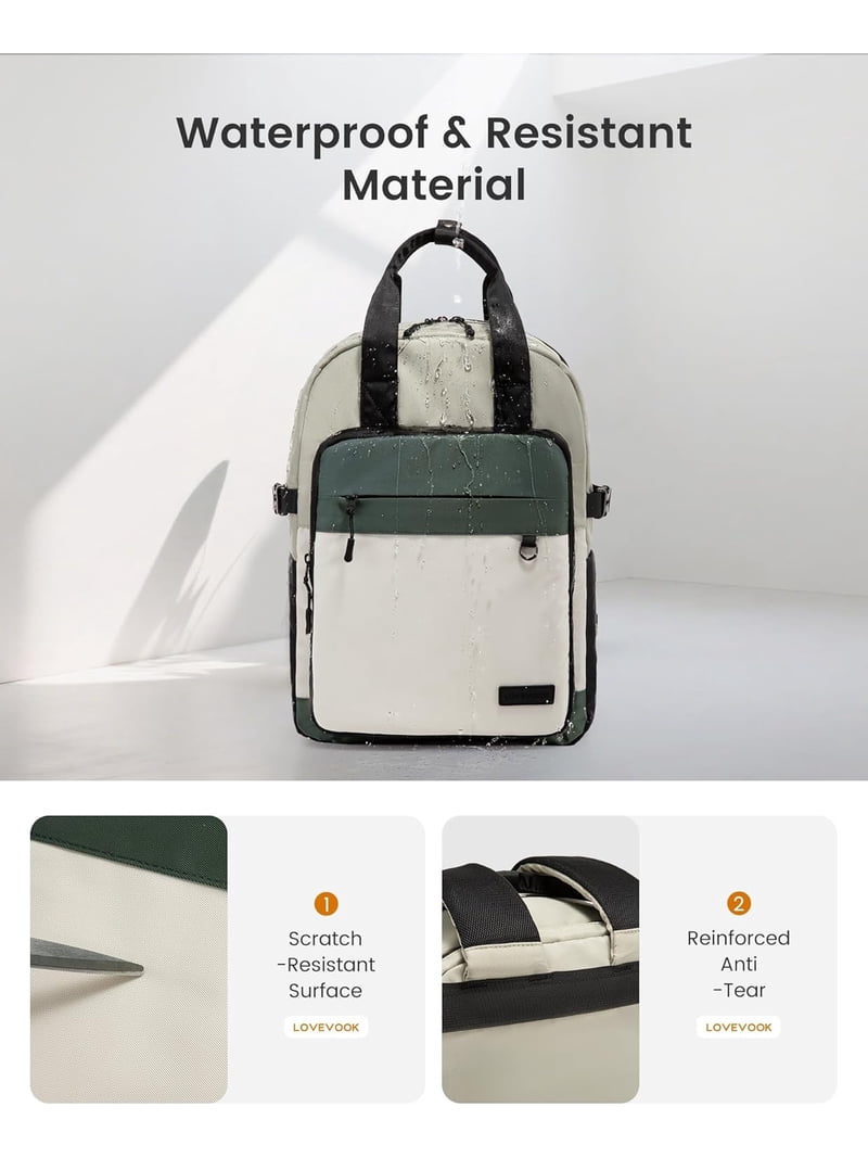 LOVEVOOK Laptop Backpack for Women, 15.6 Inch Computer  display picture 1