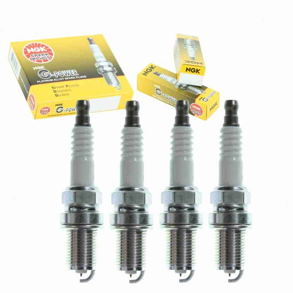 4 pc NGK G-Power Spark Plugs compatible with Saab 9-5 2.3L L4 1999-2009