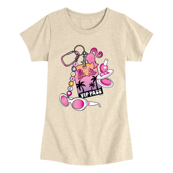 Barbie - VIP Pass - Youth Girls Fitted Short Sleeve T-Shirt