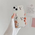 thumbnail image 2 of Funda de teléfono transparente de silicona suave con forma de corazón para IPhone, carcasa protectora de espejo plateada, estilo coreano, a la moda, para IPhone 13 Pro Max 14 11 12 15 XR, 2 of 5