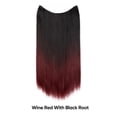 thumbnail image 1 of Peluca de mujer de una sola pieza libremente ajustable invisible cabello largo liso multicolor degradado línea de pesca extensión de cabello, 1 of 6