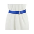 thumbnail image 4 of Ladies' Double D-Ring Buckle Belt Women Canvas Solid Color Belt Adjustable Waist Belts One Size Blue, 4 of 5
