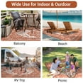 thumbnail image 5 of Waterproof Outdoor Rug,Plastic Reversible Rug,Modern Area Rug,Large Floor Mat,Modern Plaid Outdoor Rug for Outdoors,RV,Patio,Backyard,Deck,Picnic,Beach,Camping, 5 of 9