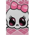 thumbnail image 5 of Coolnut Window Curtain Panels Cute Pink Skull Grommet Top Room Darkening Thermal Insulated Blackout Window Treatment Drapes 2 Panels W55 x L84 In, 5 of 6